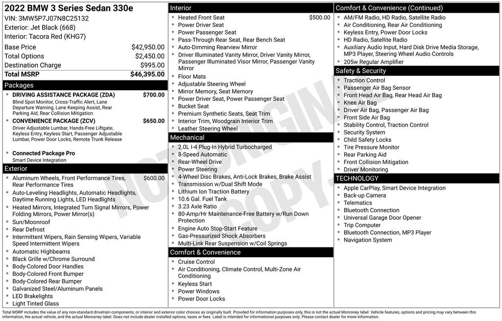 Used 2022 BMW 330e w/ Driving Assistance Package image 12