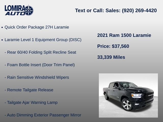 Used 2021 RAM 1500 Laramie AWD/4WD image 8