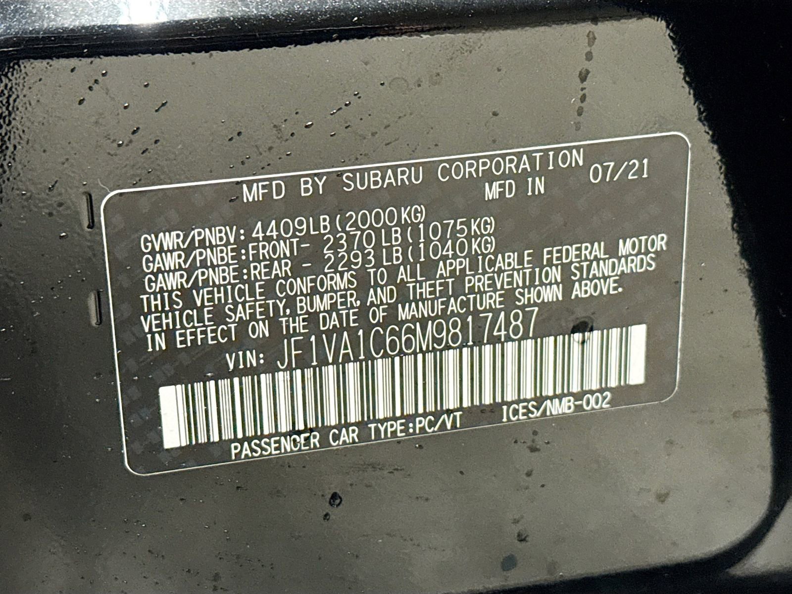 Used 2021 Subaru WRX Premium image 34