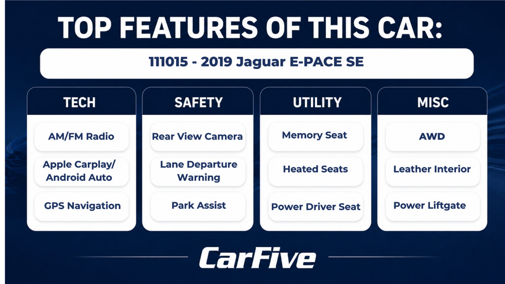 Used 2019 Jaguar E-PACE SE AWD/4WD image 28