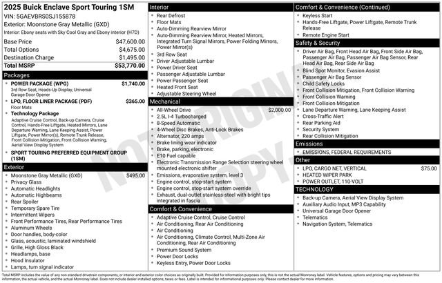 New 2025 Buick Enclave Sport Touring w/ Power Package image 24