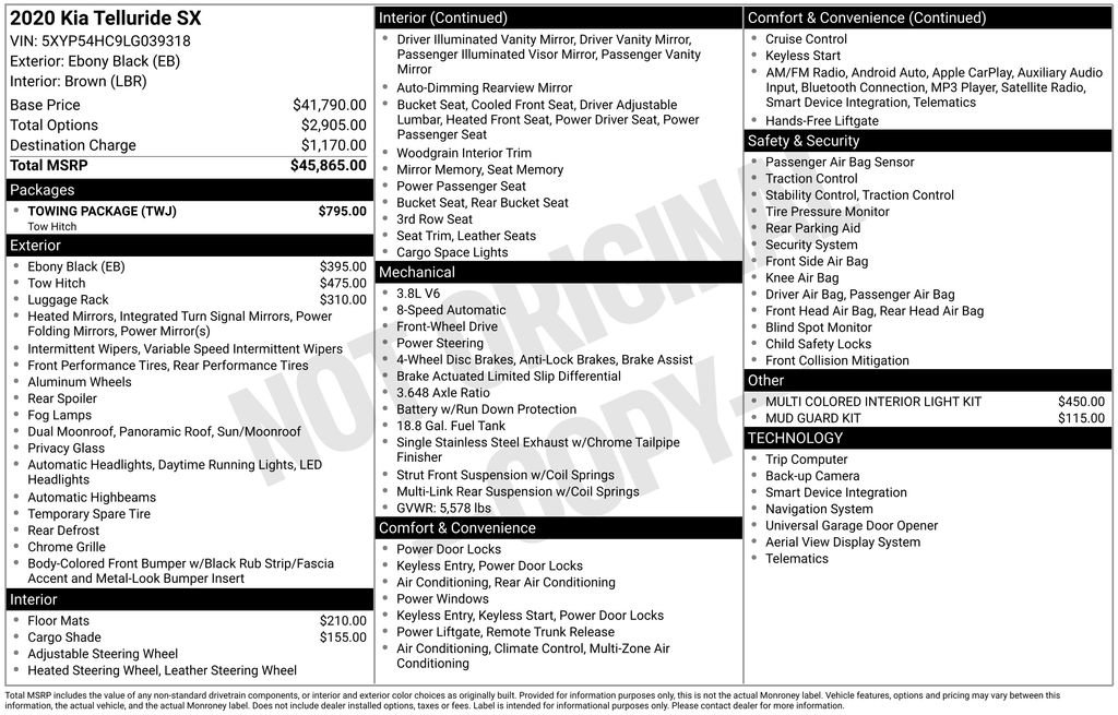 Used 2020 Kia Telluride SX w/ Towing Package image 27