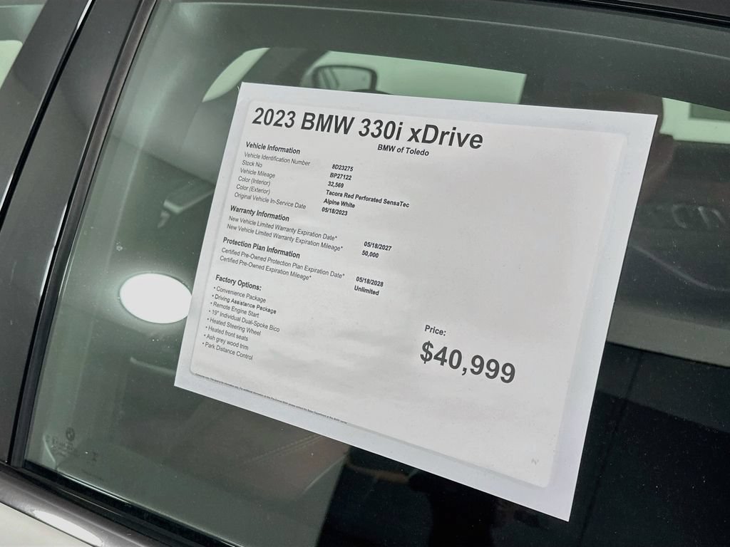 Certified 2023 BMW 330i xDrive Sedan w/ Driving Assistance Package AWD/4WD image 13