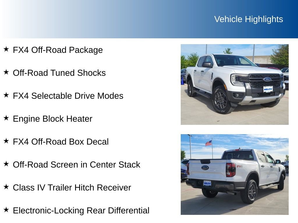 Used 2024 Ford Ranger XLT w/ FX4 Off-Road Package image 5