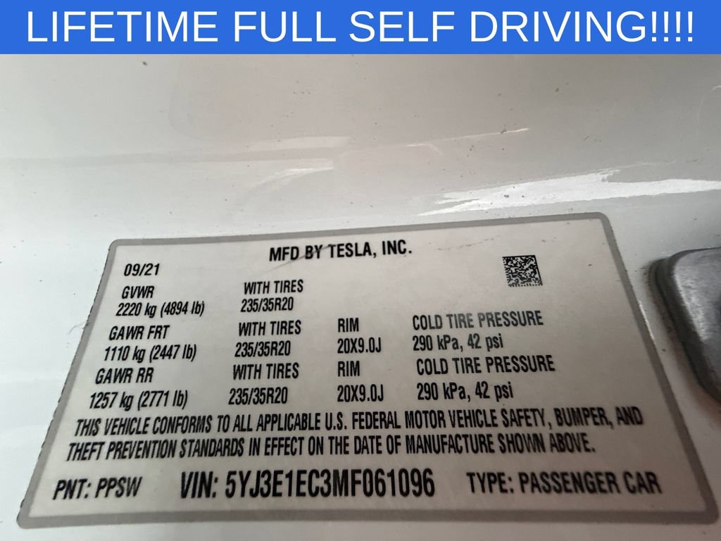 Used 2021 Tesla Model 3 Performance AWD/4WD image 31