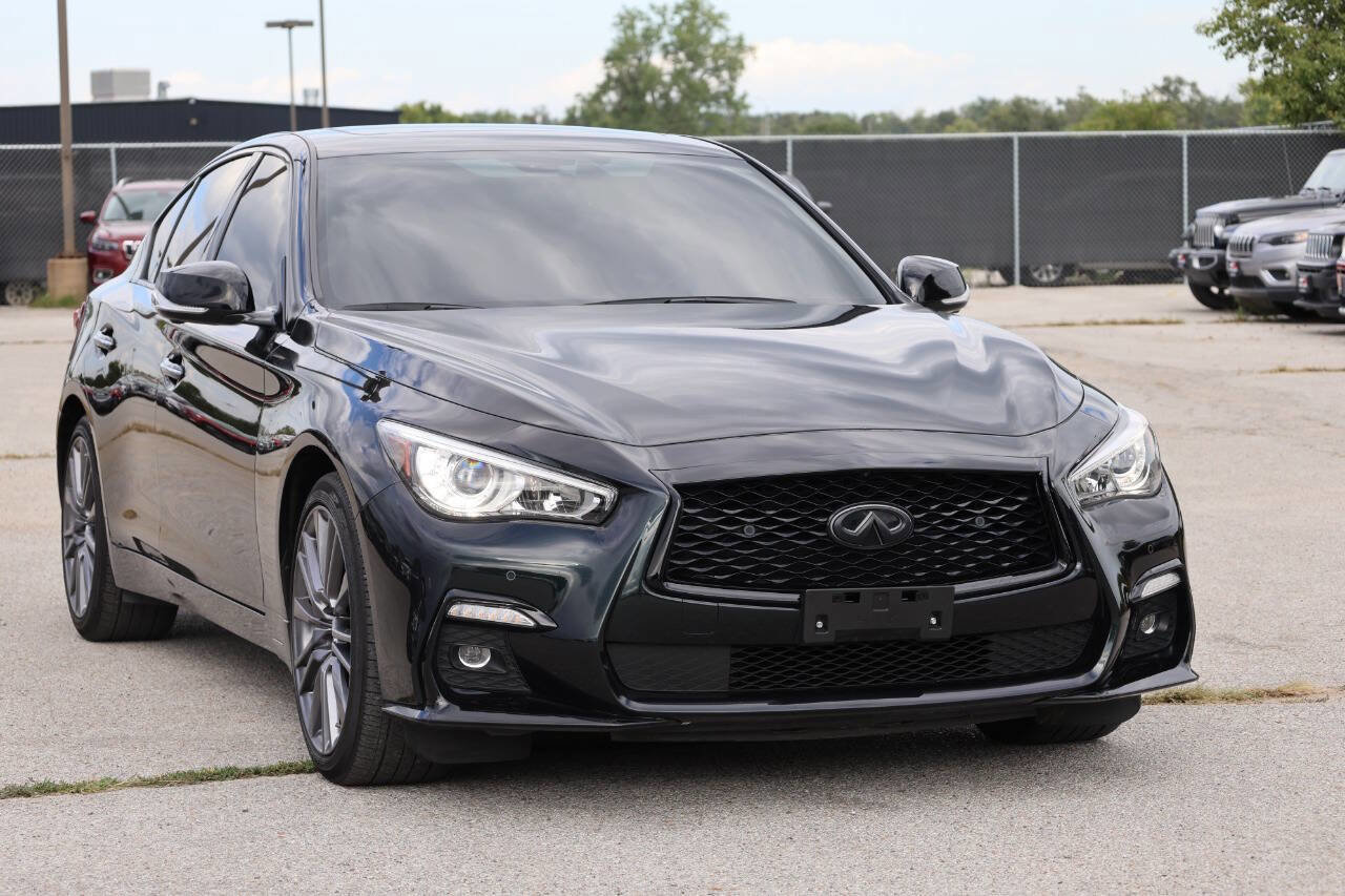 Used 2023 INFINITI Q50 Red Sport 400 w/ Black Opal Edition image 4