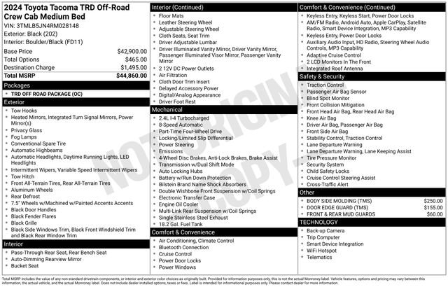 Used 2024 Toyota Tacoma TRD Off-Road AWD/4WD image 28
