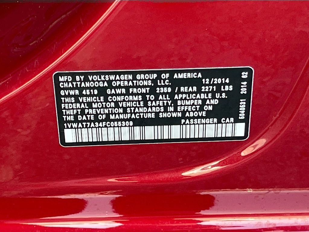 Used 2015 Volkswagen Passat 1.8T Wolfsburg Edition image 27