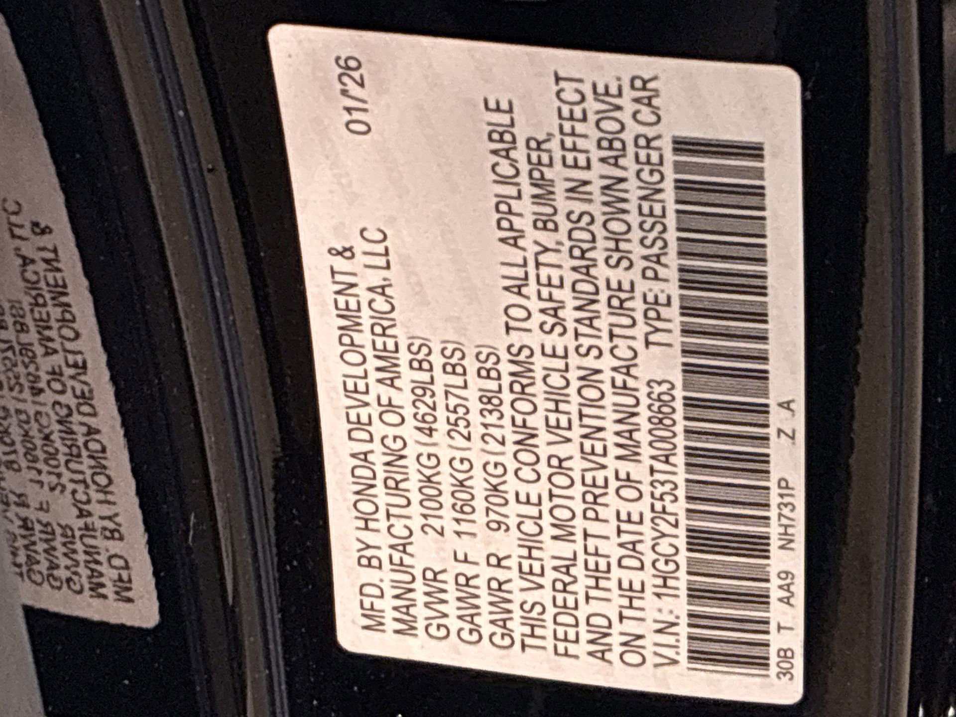 Certified 2026 Honda Accord Sport image 39