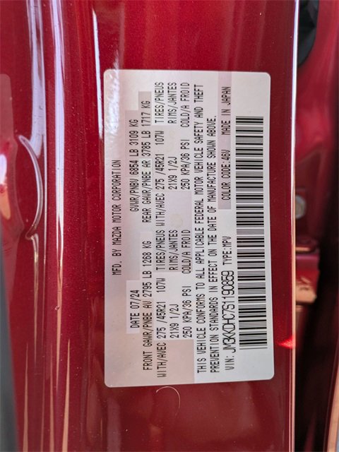 Certified 2025 MAZDA CX-90 3.3 Turbo S w/ Premium Package image 10