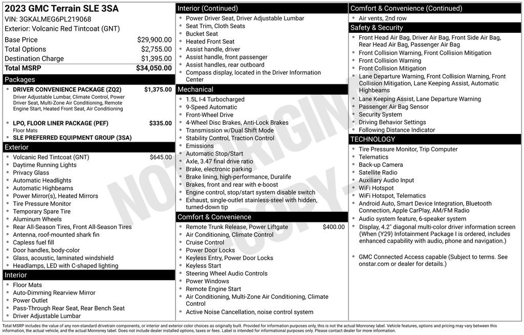 Used 2023 GMC Terrain SLE w/ Driver Convenience Package FWD image 13