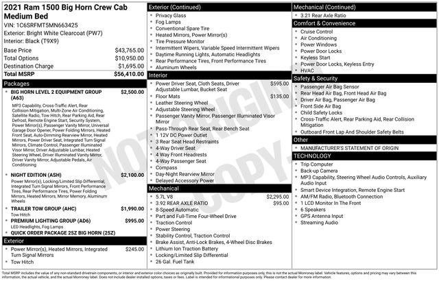 Used 2021 RAM 1500 Big Horn AWD/4WD image 20