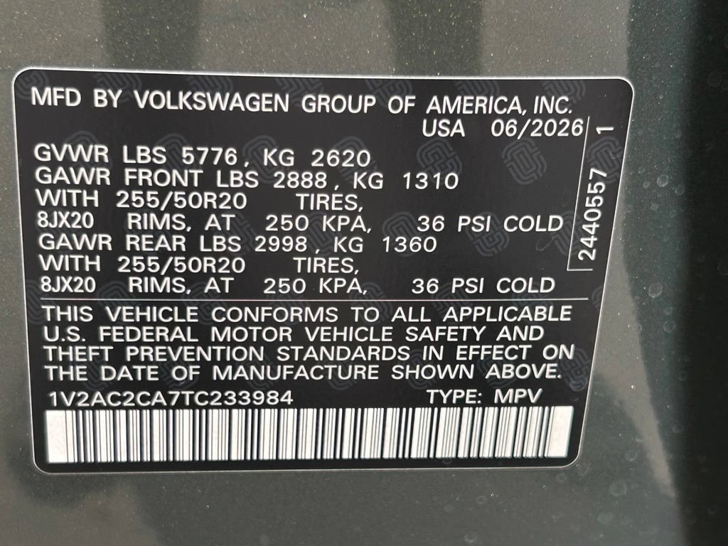 New 2026 Volkswagen Atlas Cross Sport SEL R-Line AWD/4WD image 54