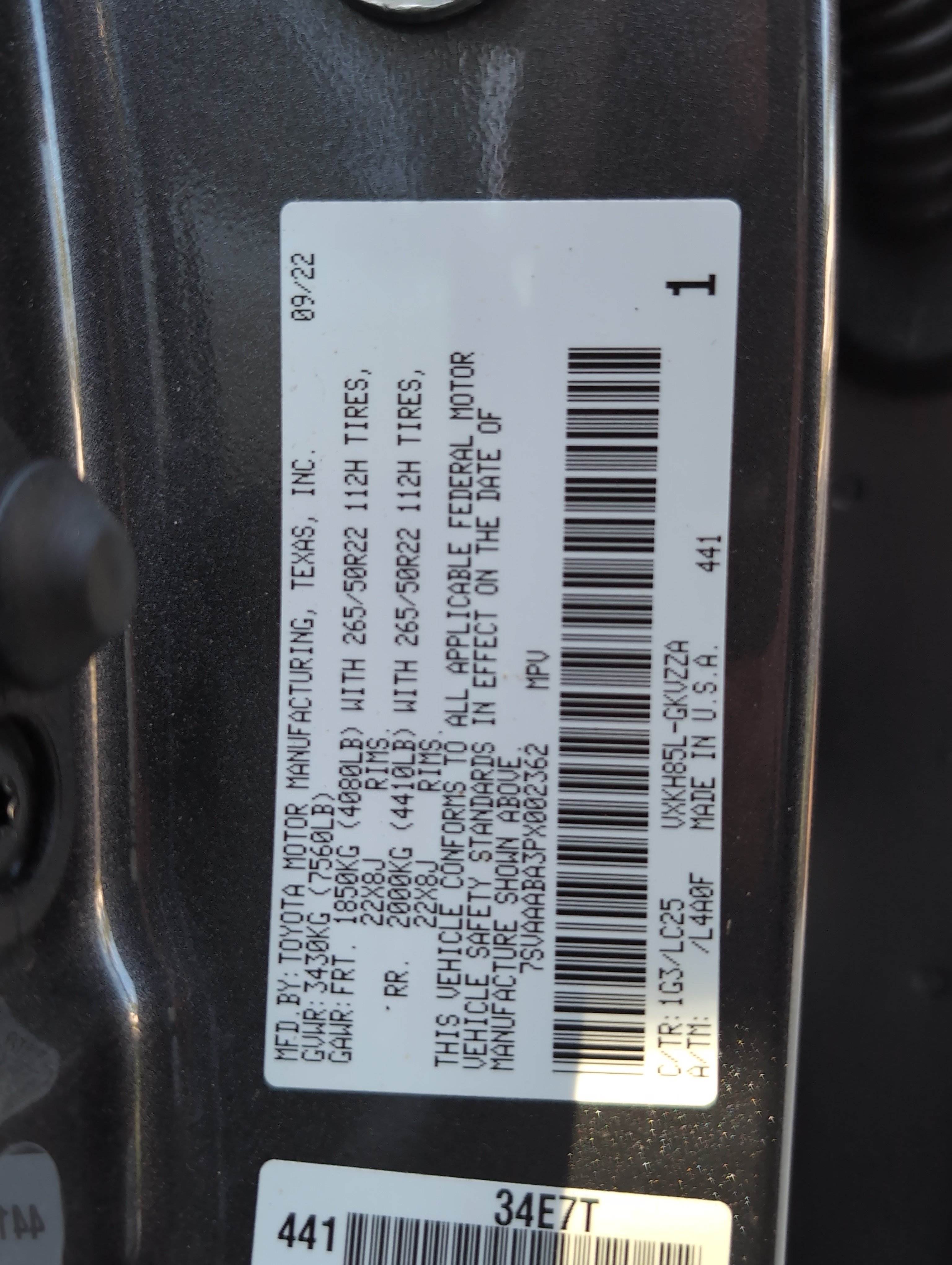 Used 2023 Toyota Sequoia Capstone AWD/4WD image 36