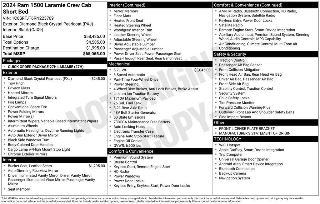 Used 2024 RAM 1500 Laramie image 40