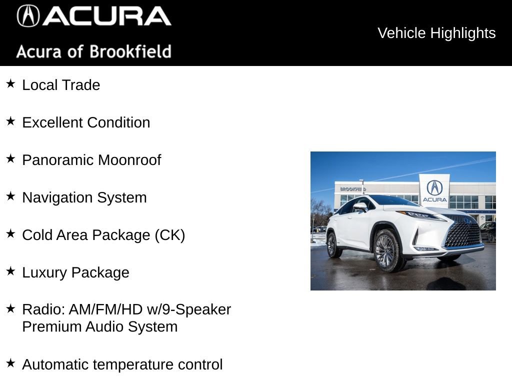 Used 2022 Lexus RX 450h AWD w/ Luxury Package image 4