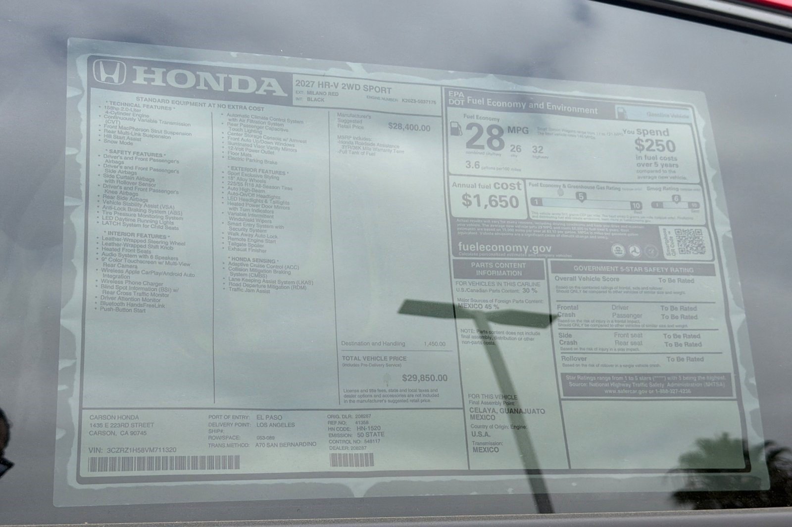 New 2027 Honda HR-V Sport image 32