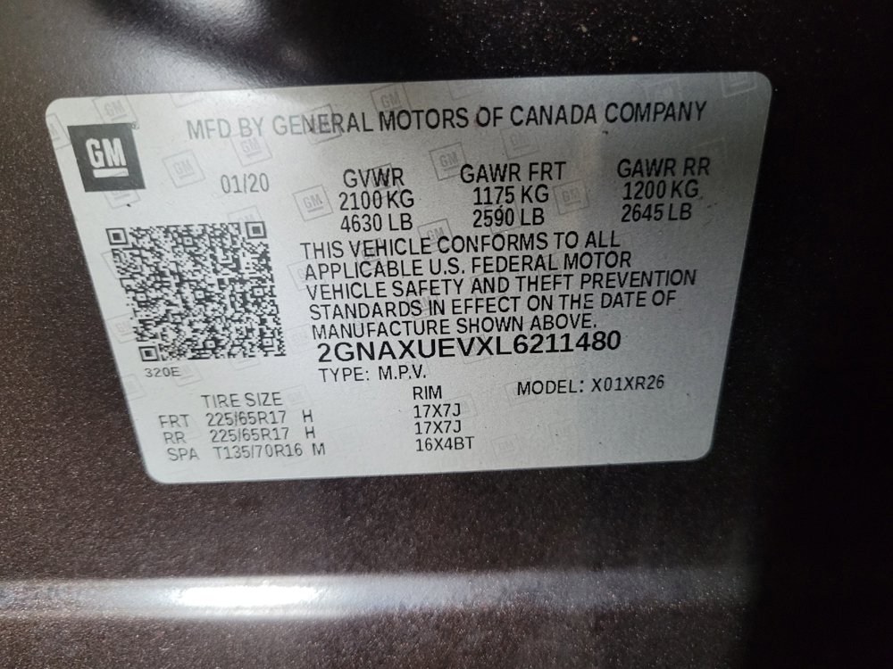 Used 2020 Chevrolet Equinox LT AWD/4WD image 33