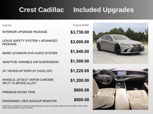 Used 2019 Lexus LS 500 w/ Interior Upgrade Package RWD image 5
