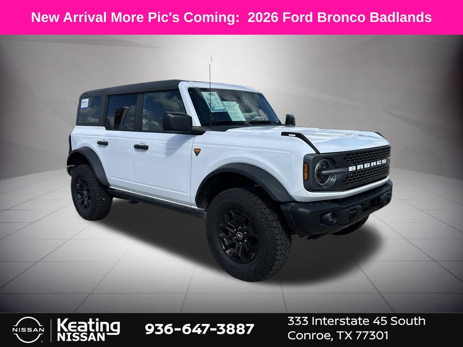 Used 2026 Ford Bronco Badlands AWD/4WD image 1