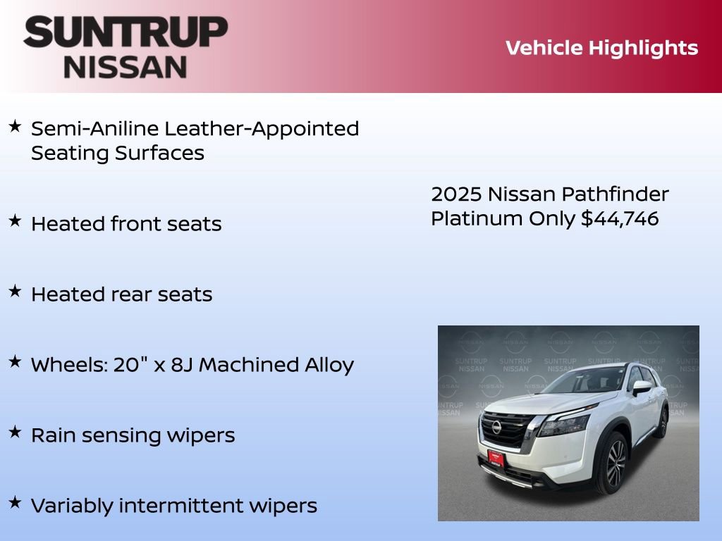 New 2025 Nissan Pathfinder Platinum w/ Cargo Package image 38
