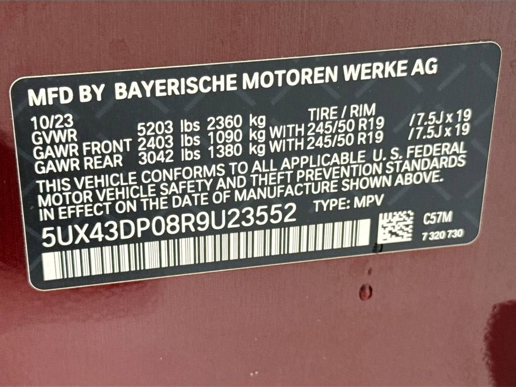 Certified 2024 BMW X3 sDrive30i w/ Convenience Package image 34