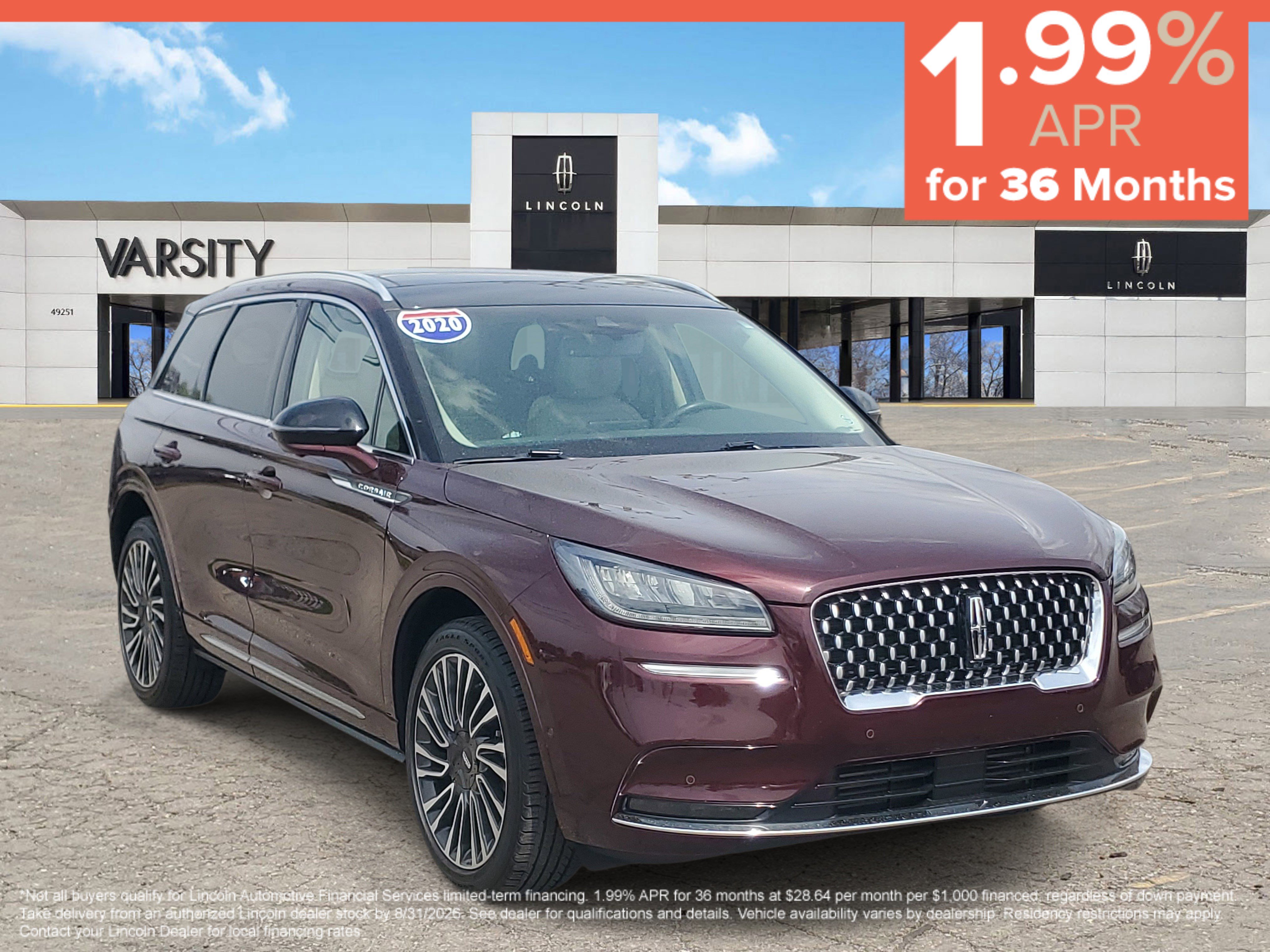 Certified 2020 Lincoln Corsair Reserve w/ Equipment Group 201A