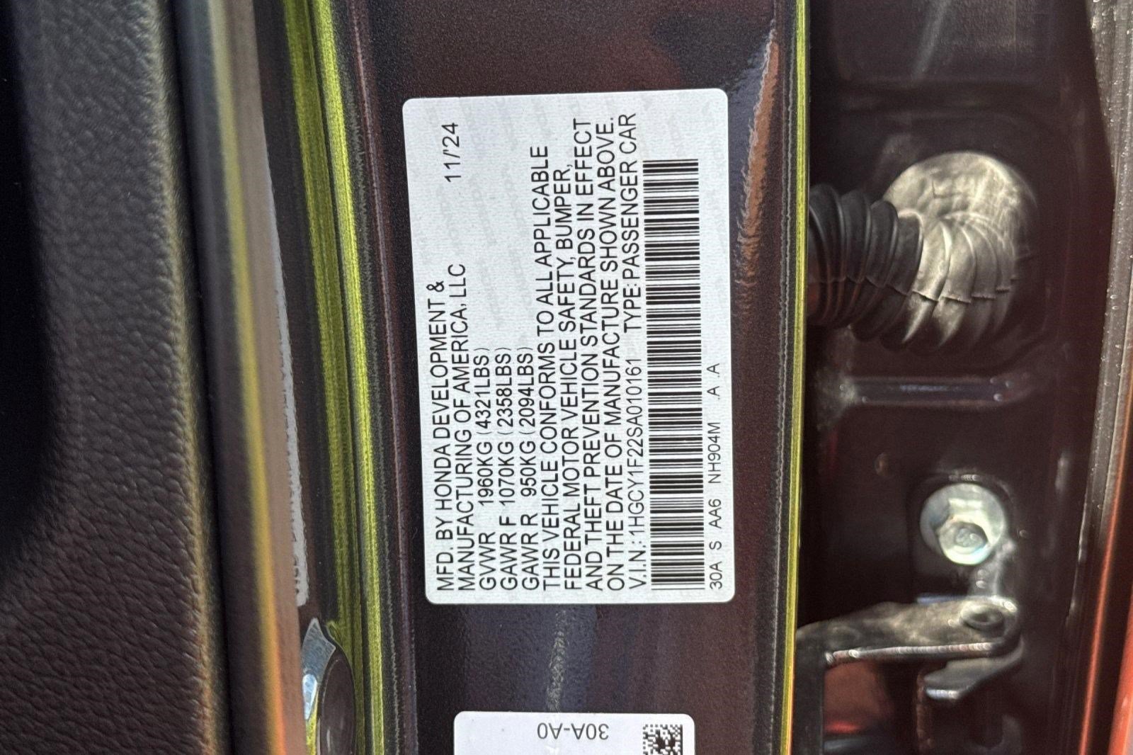 Certified 2025 Honda Accord LX image 22