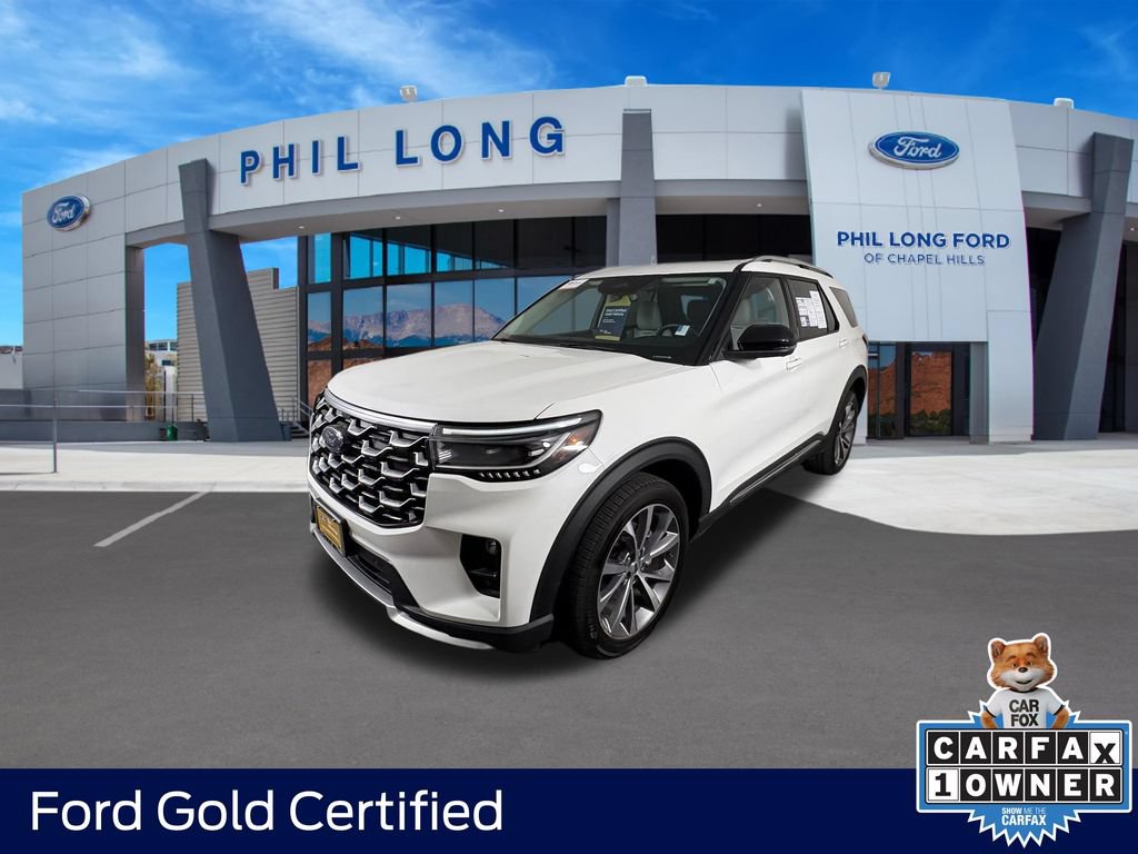 Certified 2025 Ford Explorer Platinum w/ Ultimate Package AWD/4WD image 1