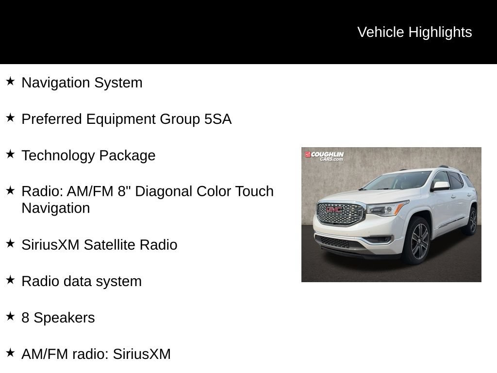 Used 2018 GMC Acadia Denali w/ Technology Package FWD video 2