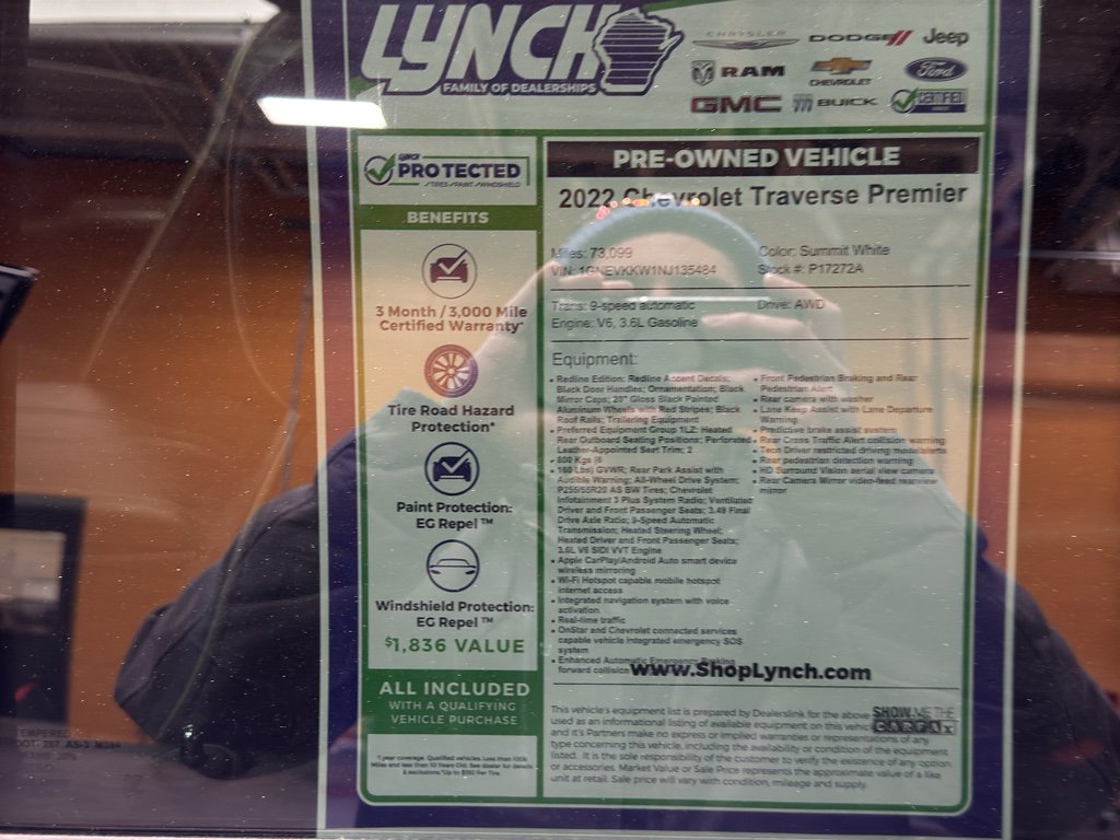 Used 2022 Chevrolet Traverse Premier w/ Redline Edition image 41