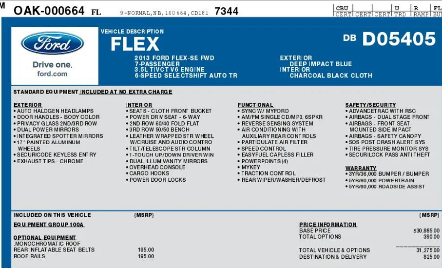 Used 2013 Ford Flex SE FWD image 2