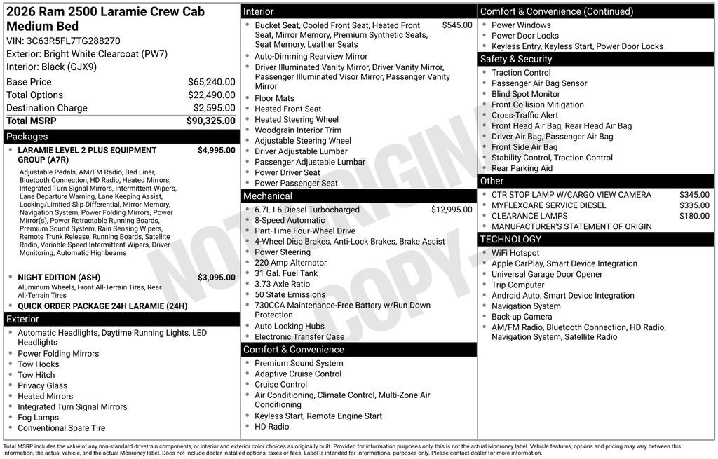New 2026 RAM 2500 Laramie image 9