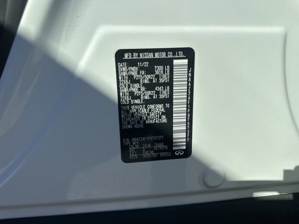 Used 2023 INFINITI QX80 Premium Select w/ Cargo Package image 39