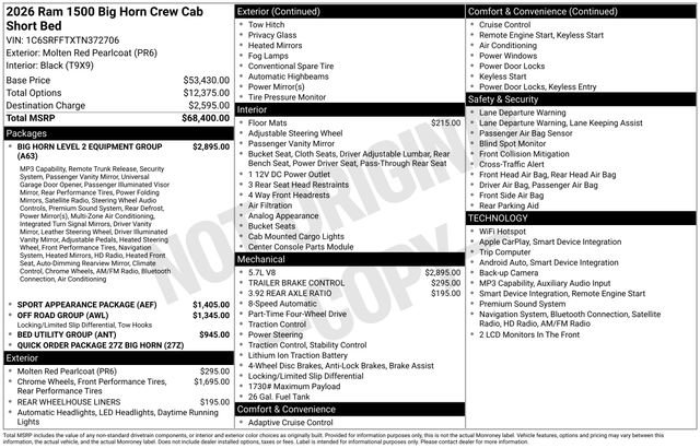 New 2026 RAM 1500 Big Horn AWD/4WD image 9