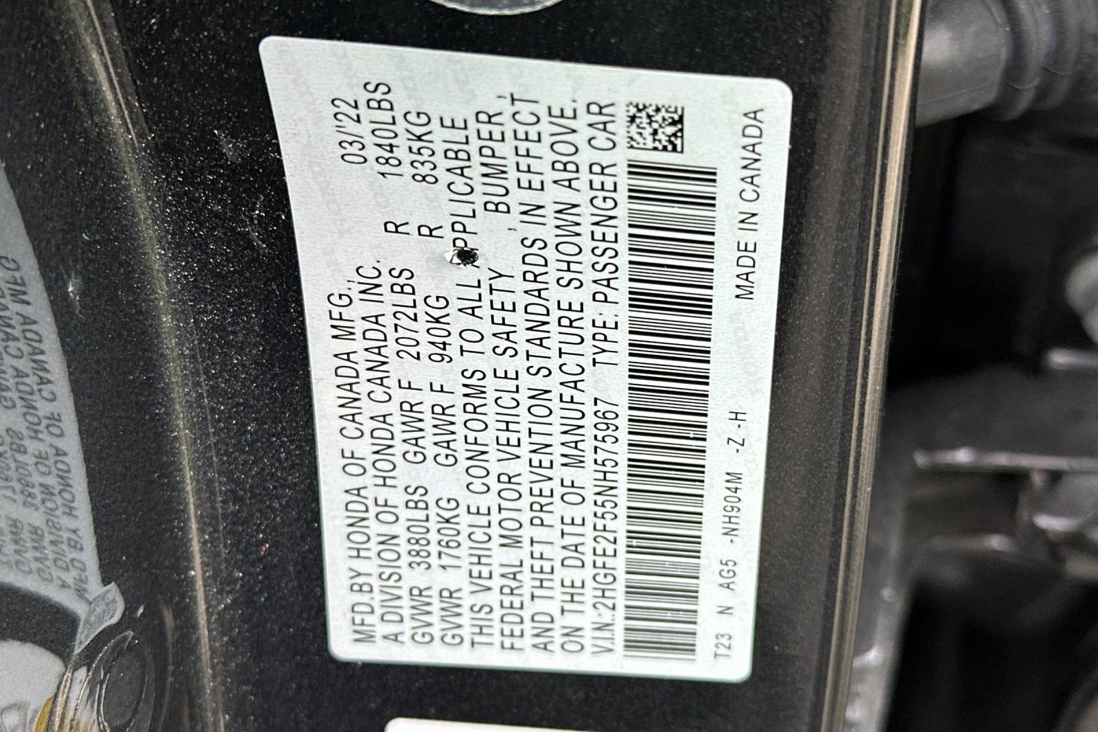 Used 2022 Honda Civic Sport image 20