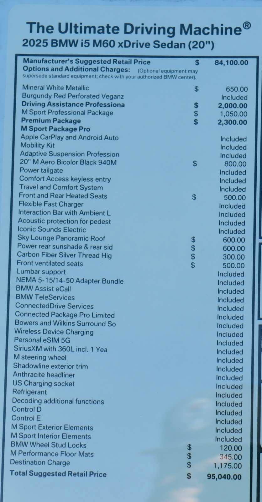 New 2025 BMW i5 M60 w/ Premium Package image 8