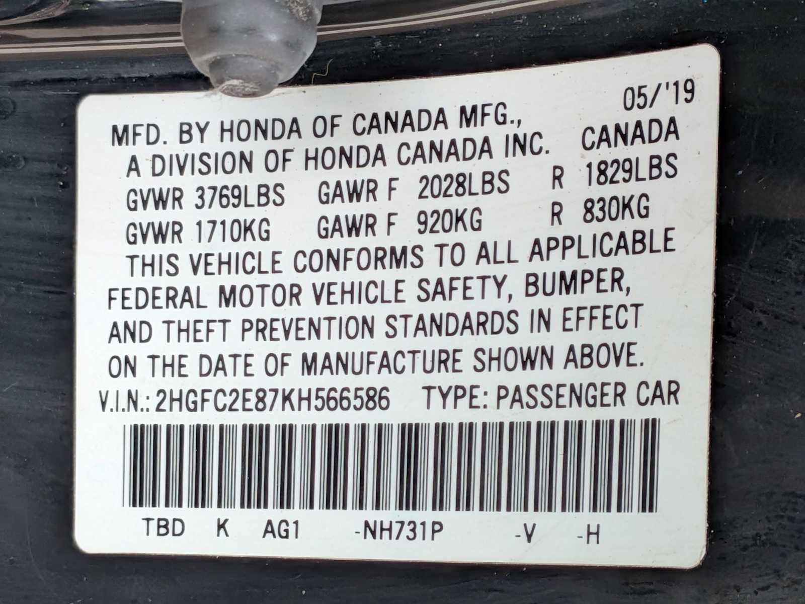 Used 2019 Honda Civic Sport image 28