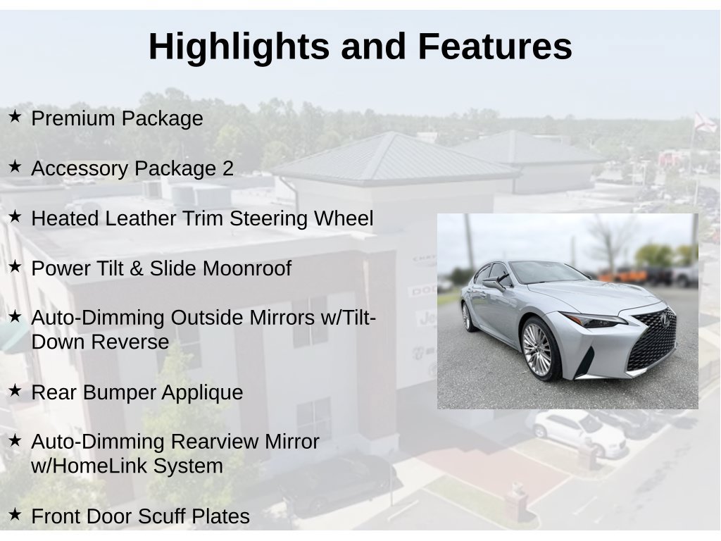 Used 2022 Lexus IS 300 w/ Premium Package RWD image 5