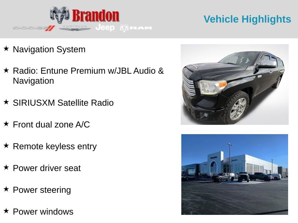 Used 2016 Toyota Tundra Platinum image 2