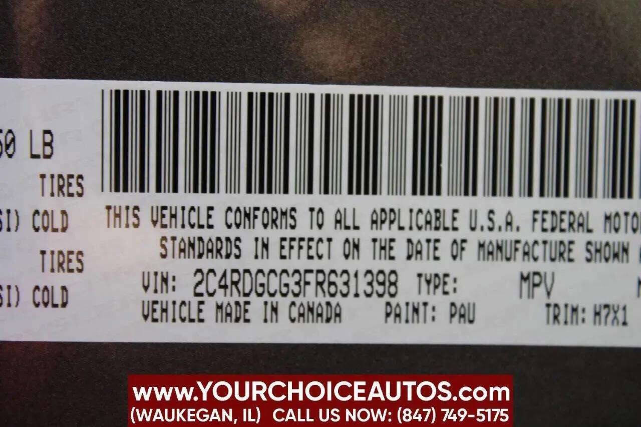 Used 2015 Dodge Grand Caravan SXT w/ Rear Park Assist Package image 24