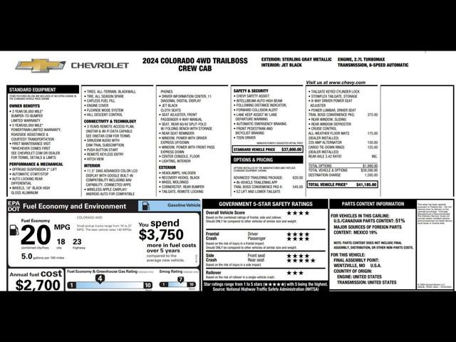 Used 2024 Chevrolet Colorado Trail Boss w/ Advanced Trailering Package image 3
