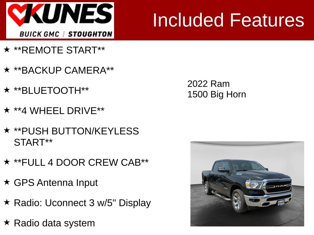 Used 2022 RAM 1500 Big Horn AWD/4WD image 2