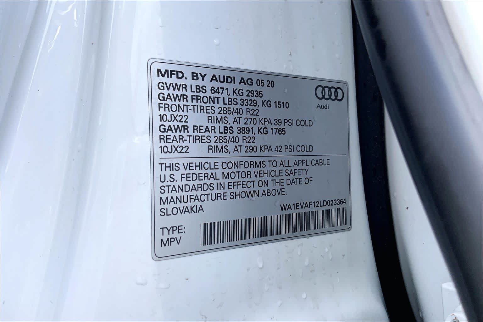 Used 2020 Audi Q8 Premium Plus w/ Premium Plus Package AWD/4WD image 35