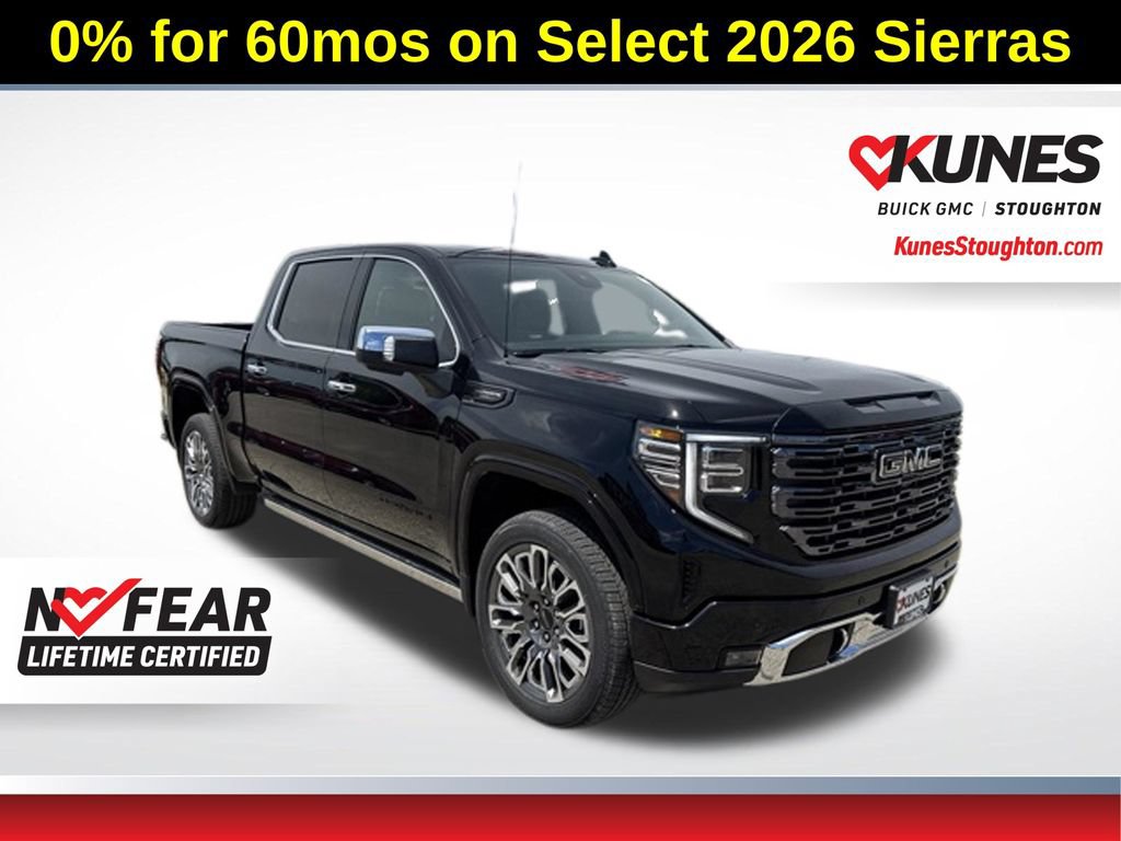 New 2026 GMC Sierra 1500 Denali Ultimate w/ LPO, Black Badging Package
