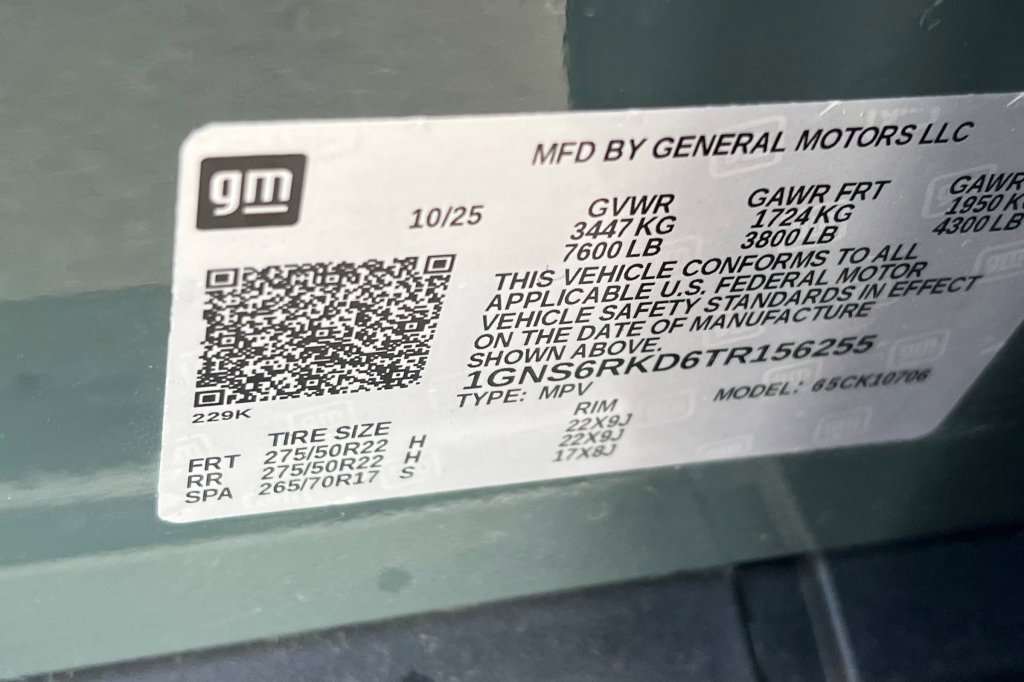 Used 2026 Chevrolet Tahoe RST w/ Sun And Tow Package image 24