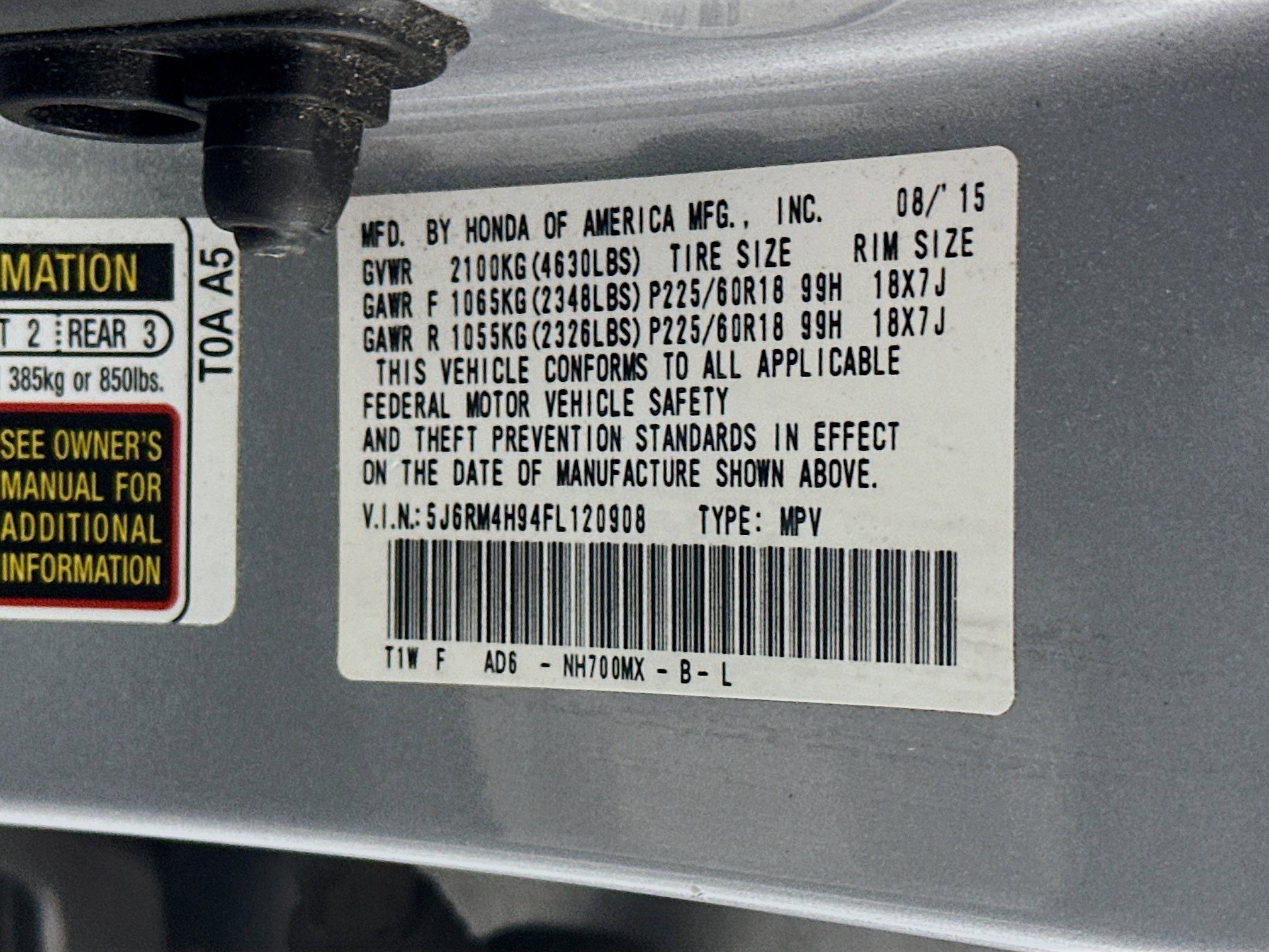 Used 2015 Honda CR-V Touring image 12