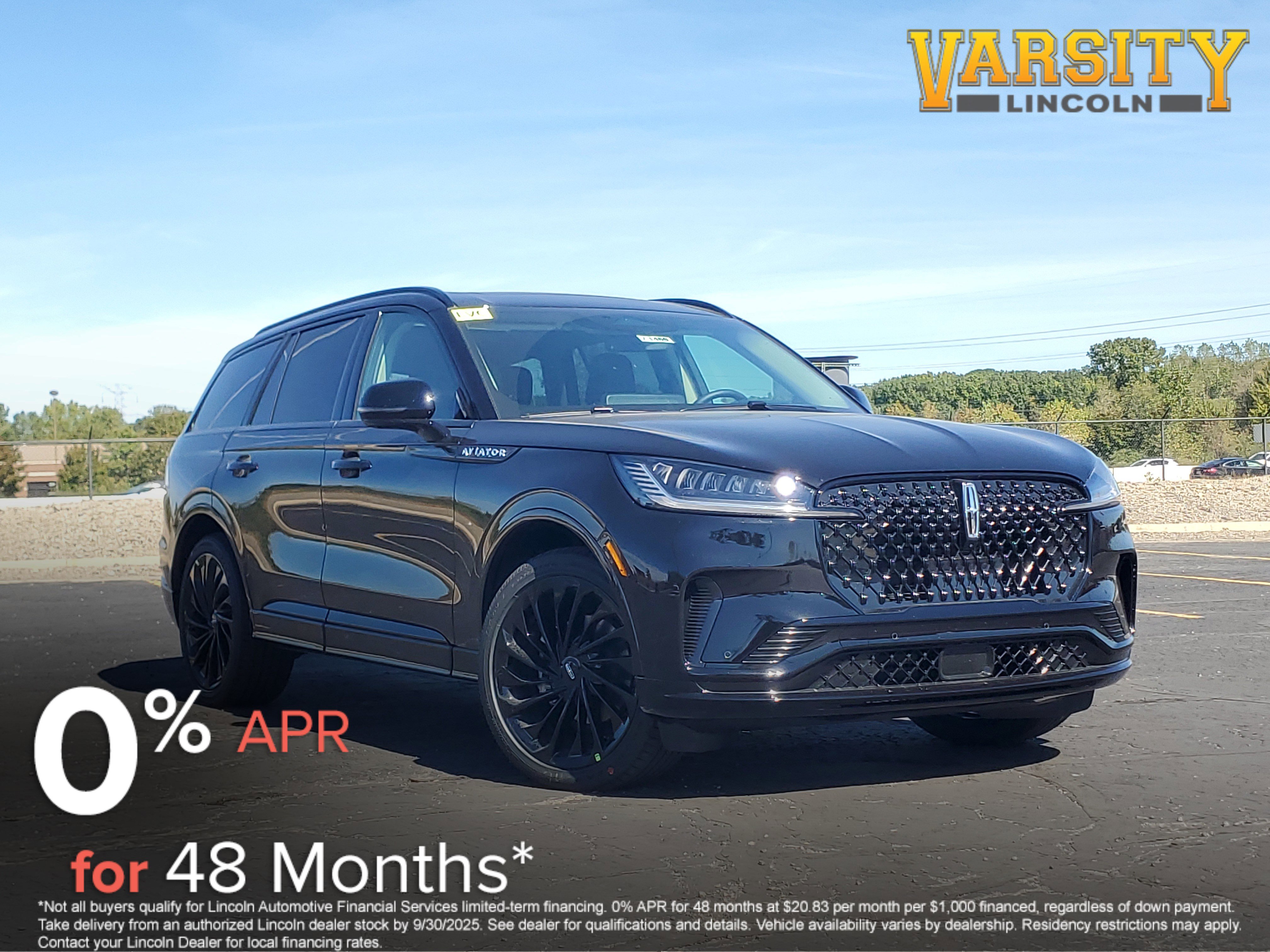 New 2025 Lincoln Aviator Reserve w/ Jet Appearance Package