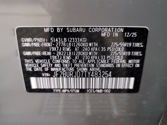 New 2026 Subaru Outback Touring XT image 22