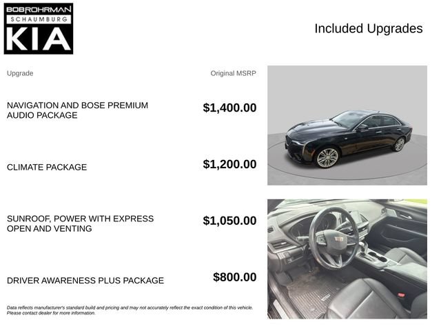 Used 2021 Cadillac CT4 Premium Luxury AWD/4WD image 4